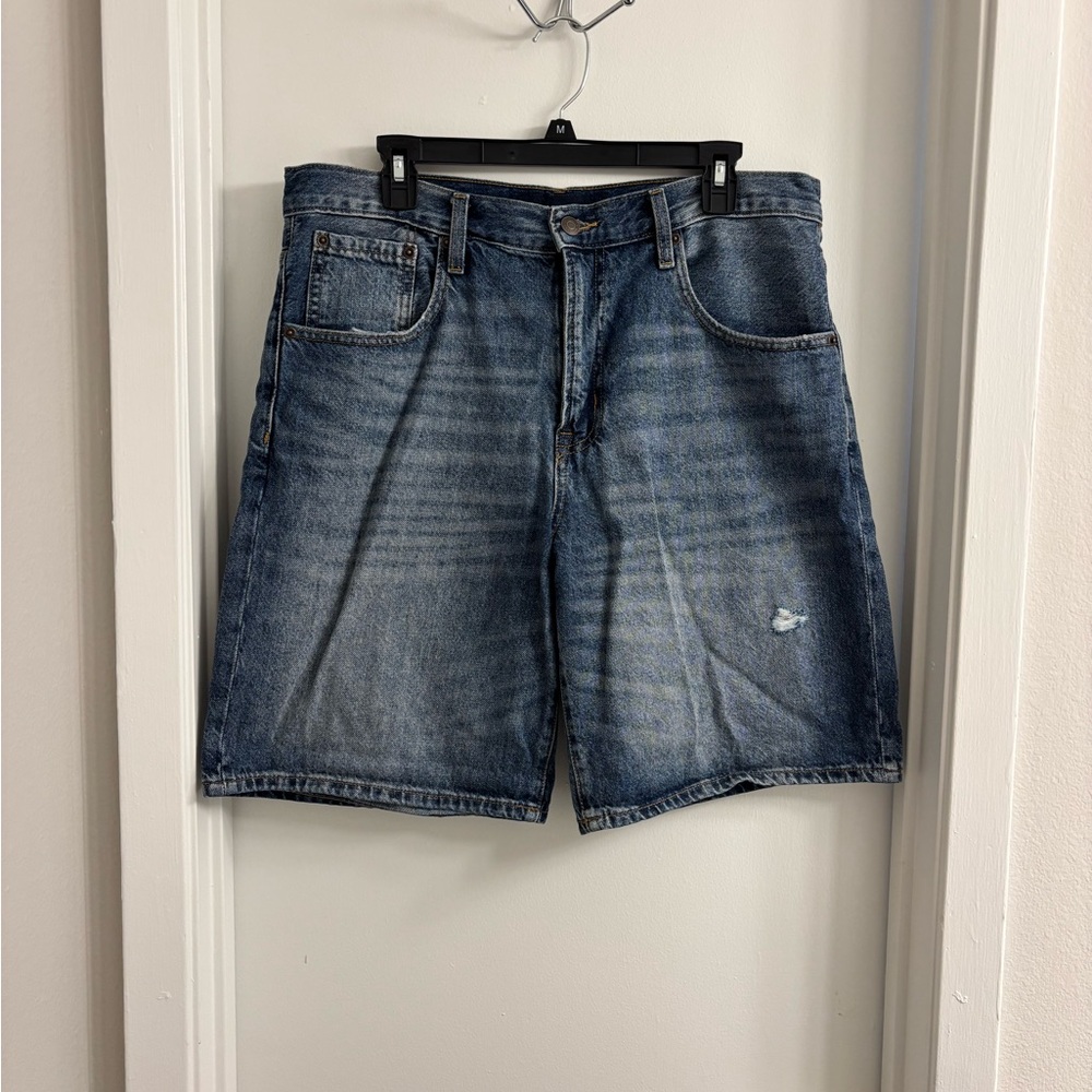 Aeropostale Men's Faded Blue Jean Shorts